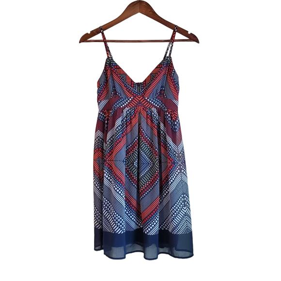 AMERICAN EAGLE Women's 2 Small Dress V-Neck Spaghetti Strap Lined Empire Waist - Picture 1 of 8